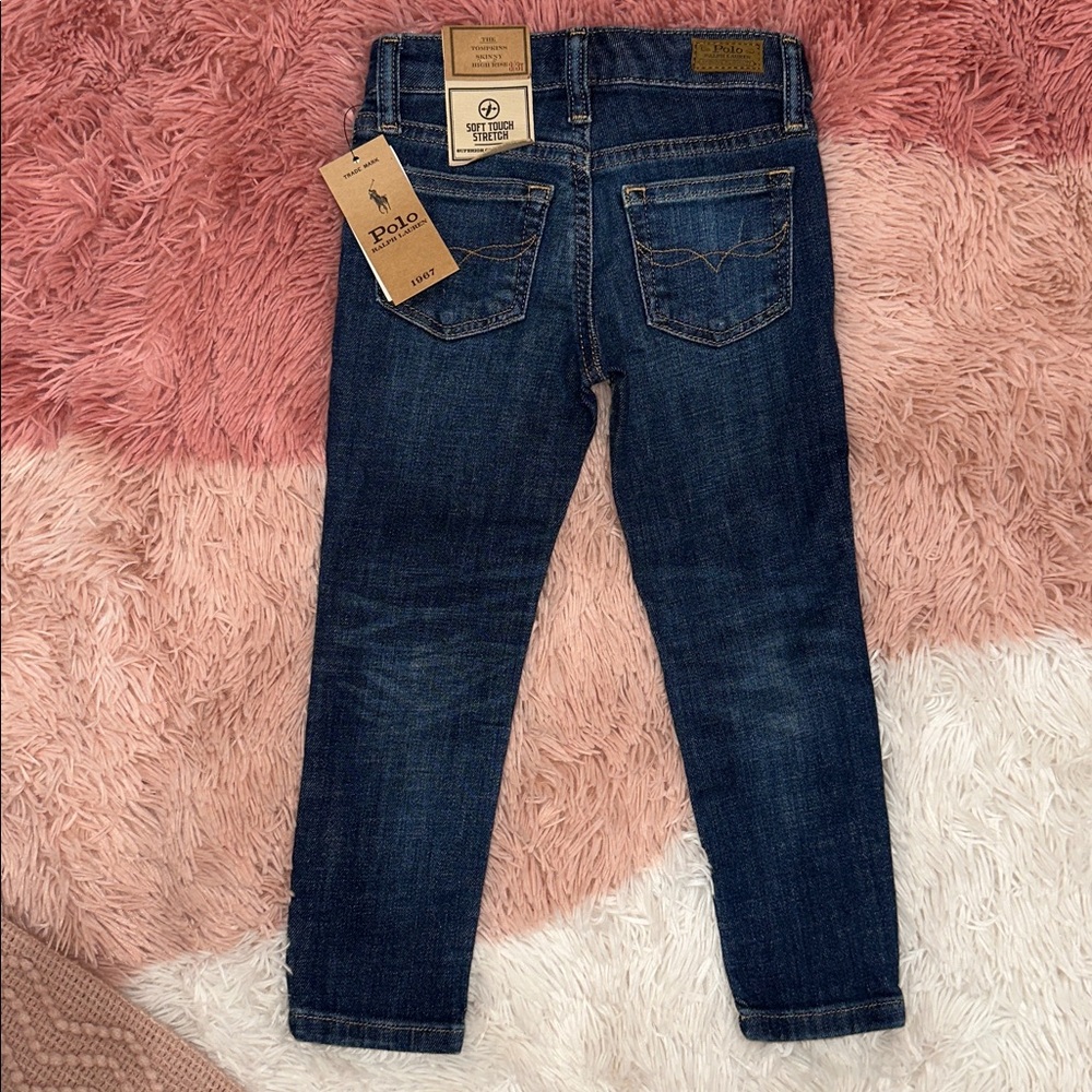 Polo by Ralph Lauren Kids Dark Blue Denim Jeans - Picture 2 of 3